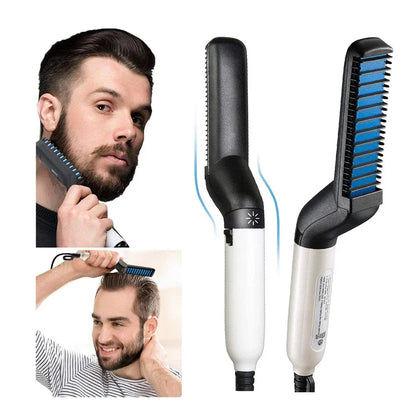 Multifunctional Men's Hair Straightener & Cap Styler